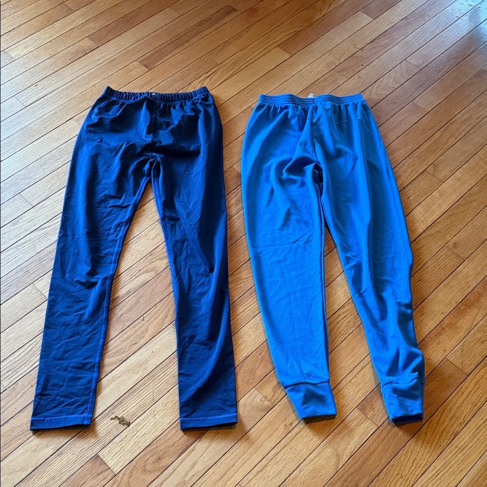 L.L. Bean Kids Navy and Royal Blue Leggings